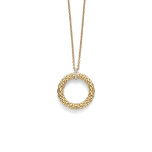 Fope Lovely Daisy 18ct Yellow Gold Diamond Necklace, 23C BBR
