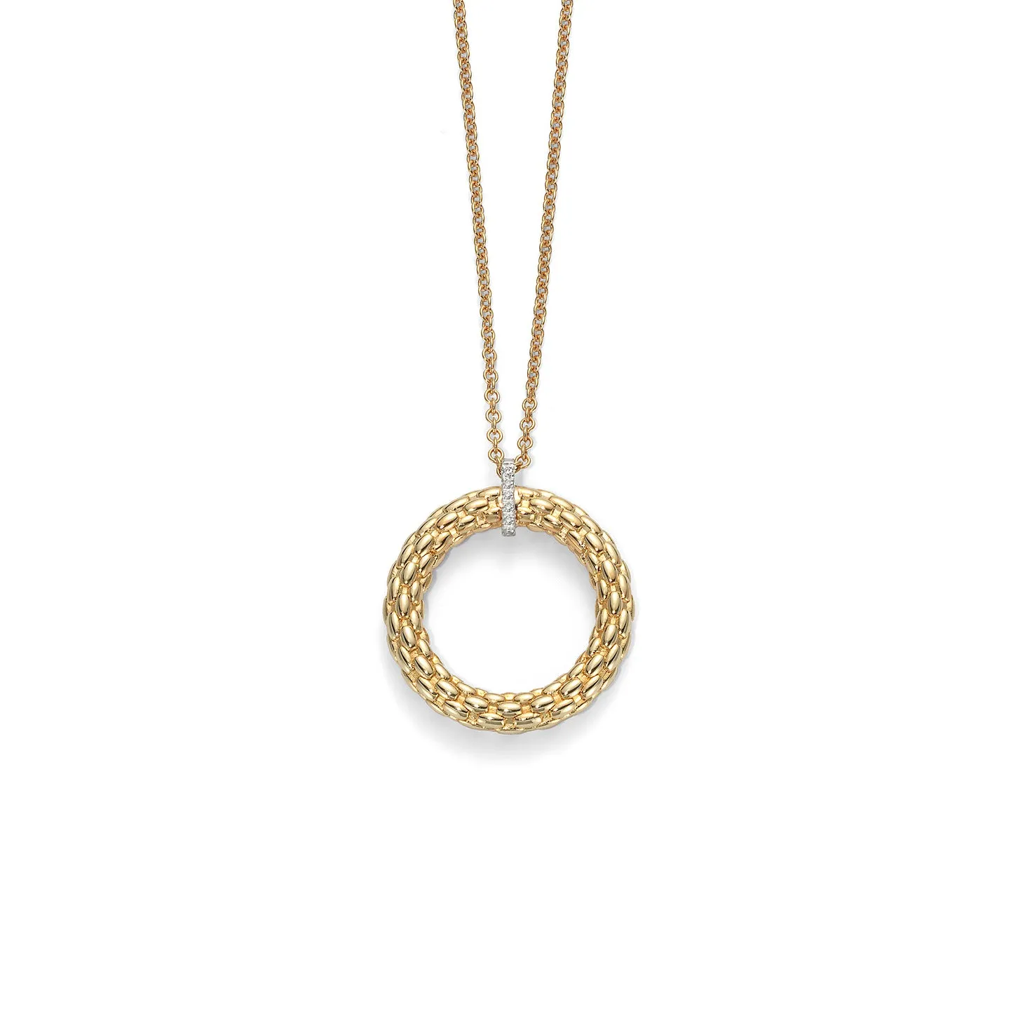 Fope Lovely Daisy 18ct Yellow Gold Diamond Necklace, 23C BBR