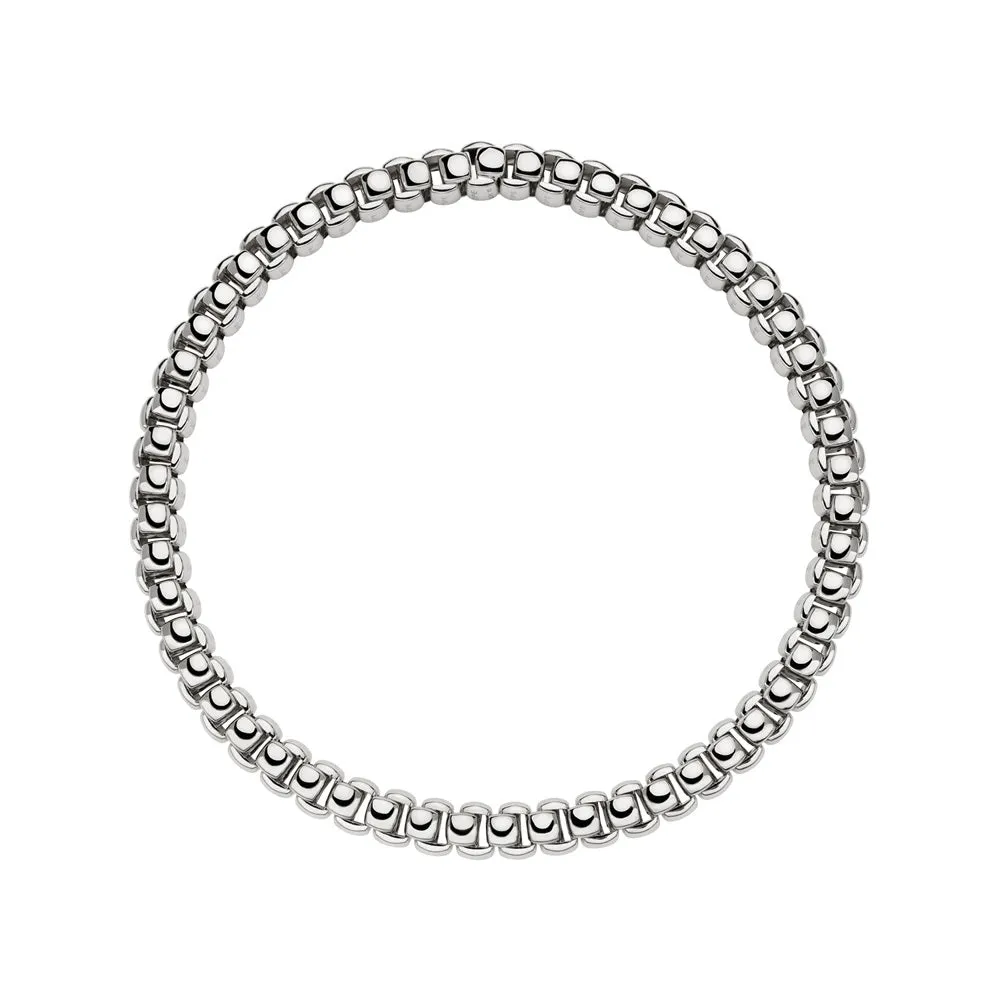 Fope Luna 18ct White Gold Flexible Necklace
