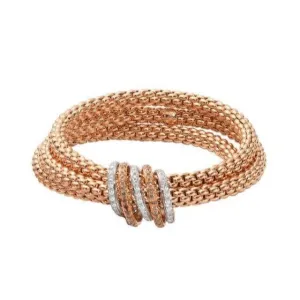 Fope MiaLuce 18ct Rose Gold 1.20ct Brown Diamond Bracelet