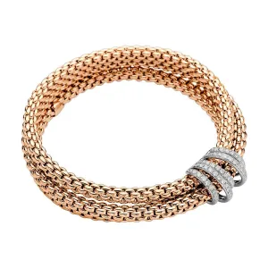 Fope MiaLuce 18ct Rose Gold 1.20ct Diamond Bracelet