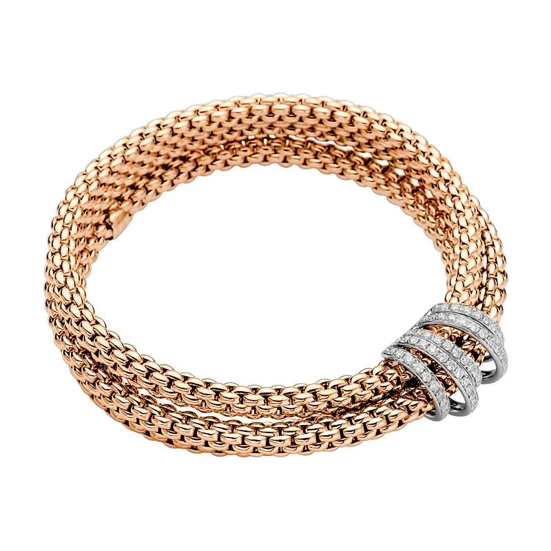 Fope MiaLuce 18ct Rose Gold 1.20ct Diamond Bracelet