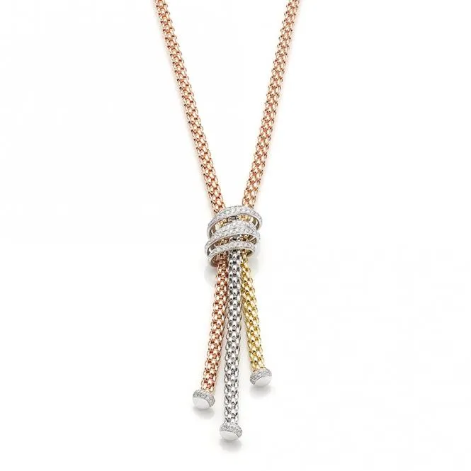 Fope MiaLuce 18ct Rose Gold 1.63ct Diamond Necklace