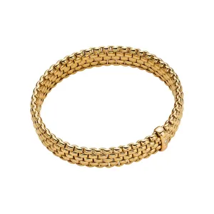 Fope Panorama 18ct Yellow Gold 0.01ct Diamond Flexible Bracelet