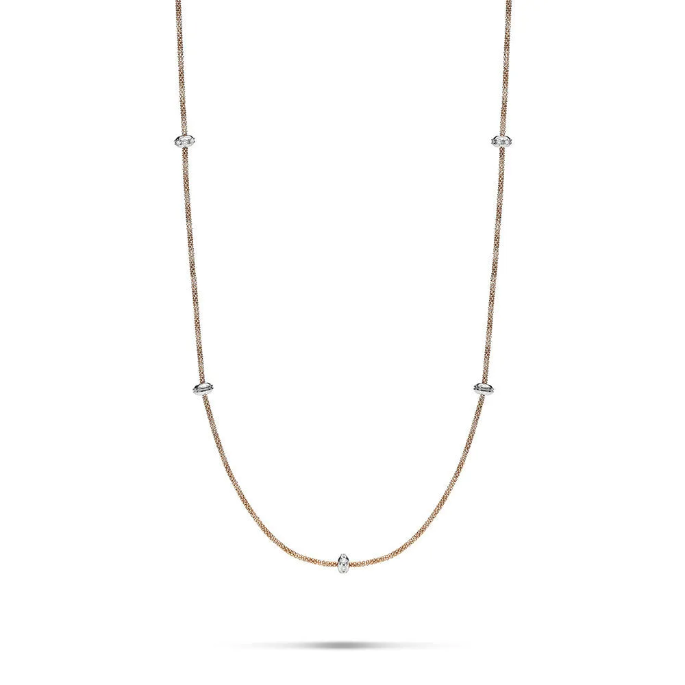 Fope Phylo 18ct Rose Gold 0.24ct Diamond Necklace