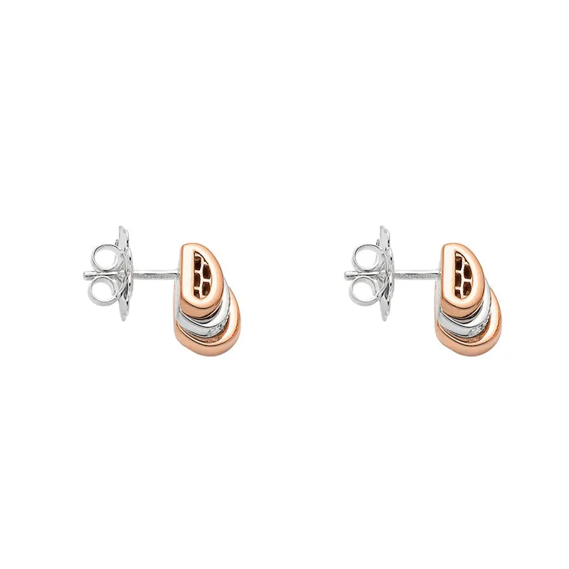 Fope Prima 18ct Rose Gold 0.13ct Diamond Earrings