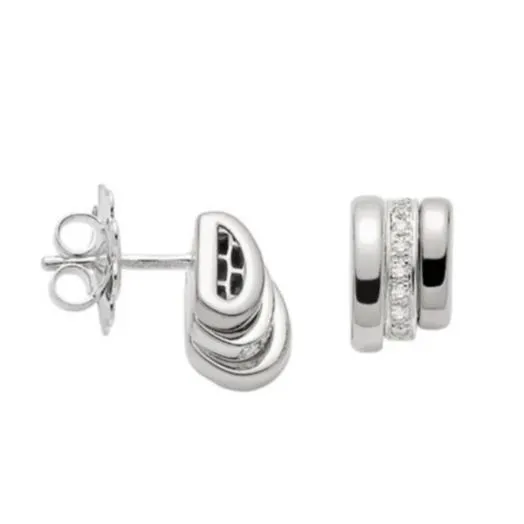 Fope Prima 18ct White Gold 0.13ct Diamond Stud Earrings