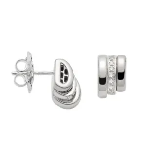 Fope Prima 18ct White Gold 0.13ct Diamond Stud Earrings
