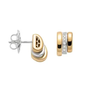 Fope Prima 18ct Yellow Gold 0.13ct Diamond Earrings