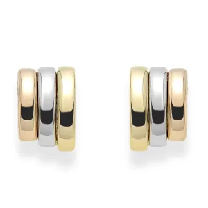 Fope Prima 18ct Yellow White Rose Gold Stud Earrings
