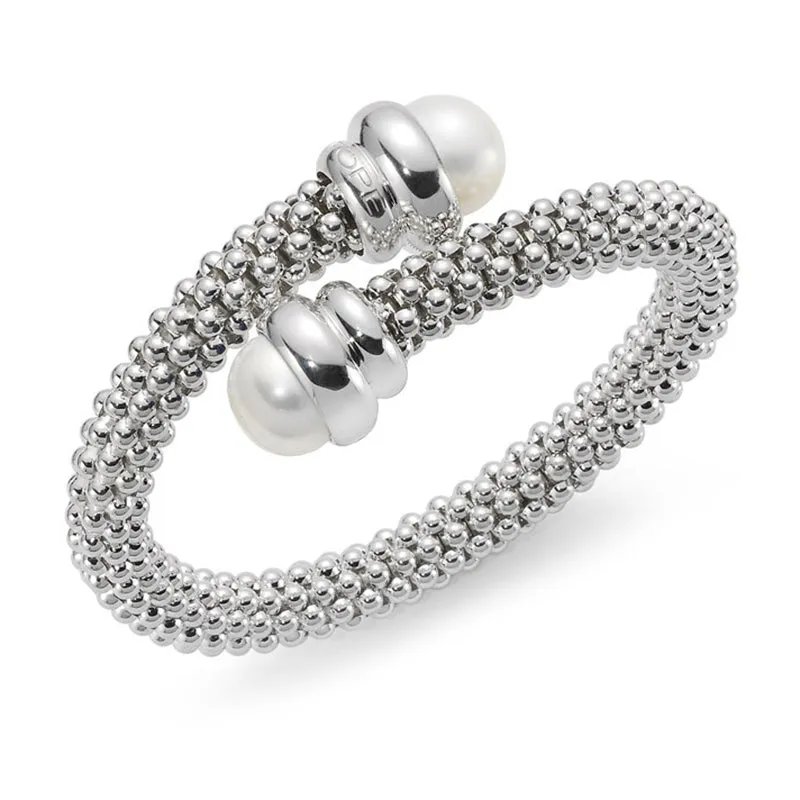 Fope Silverfope Fizzy Sterling Silver Pearl Bracelet
