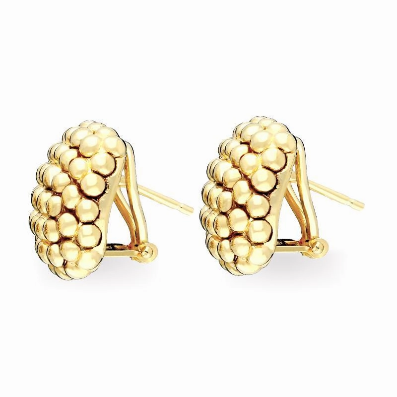 Fope Luci 18ct Yellow Gold Cushion Earrings D