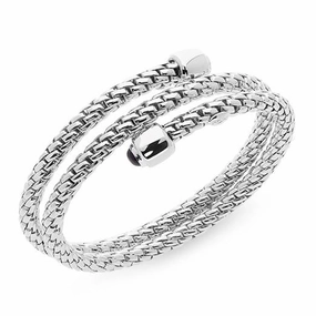 Fope SilverFope Ice Sterling Silver Amethyst Bangle