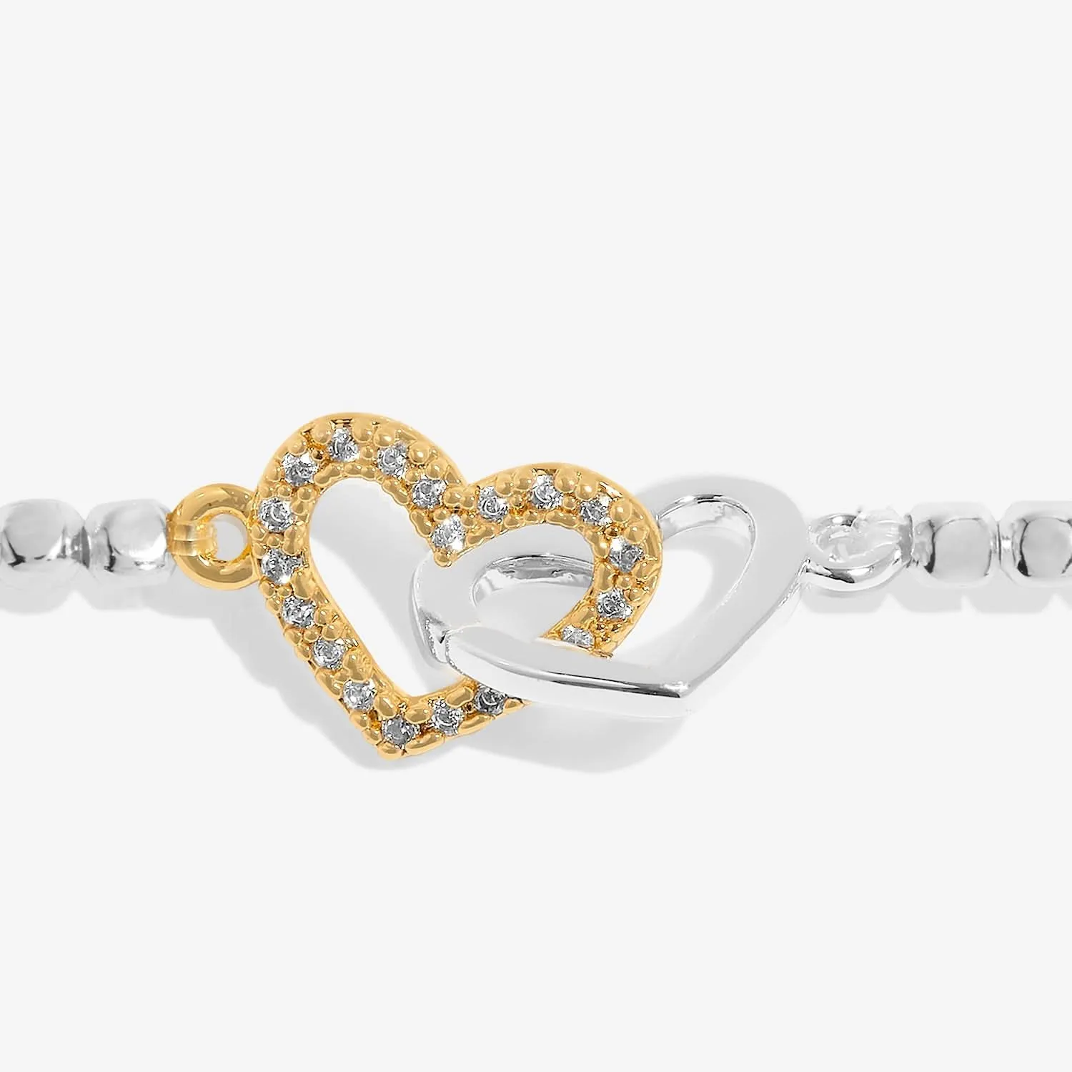 Forever Yours Beautiful Bestie Silver Gold Plated Bracelet 7481