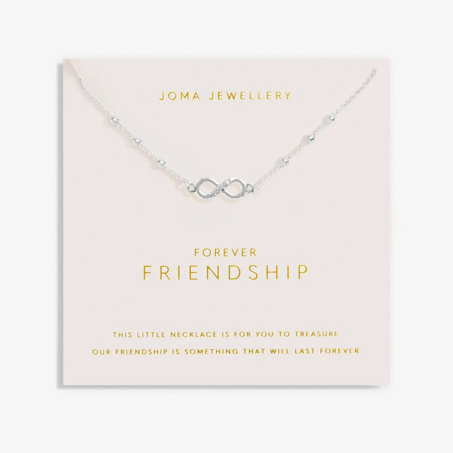 Forever Yours Forever Friendship Silver Plated Necklace 7487