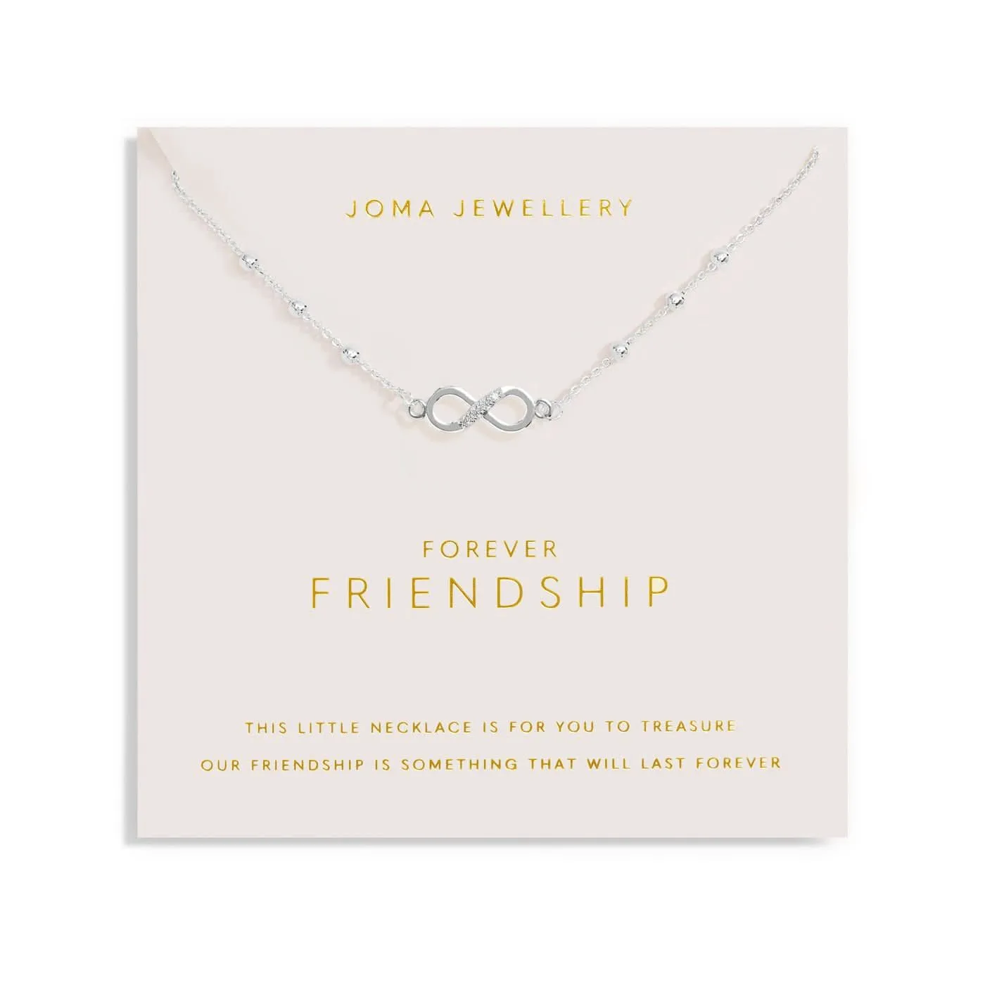 Forever Yours Forever Friendship Silver Plated Necklace 7487