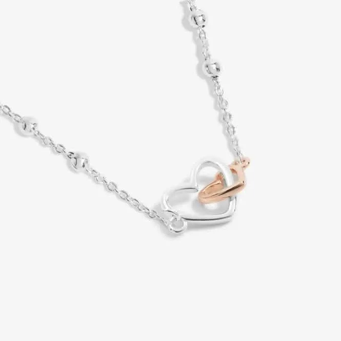 Forever Yours Lovely Mummy To Be Silver Rose Gold Plated 46cm Necklace 6721