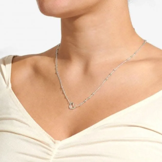Forever Yours Lovely Mummy To Be Silver Rose Gold Plated 46cm Necklace 6721