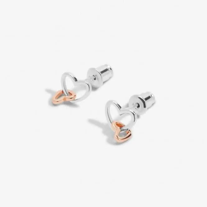 Forever Yours Lovely Mummy To Be Silver Rose Gold Plated Earrings 6770