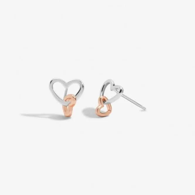 Forever Yours Lovely Mummy To Be Silver Rose Gold Plated Earrings 6770