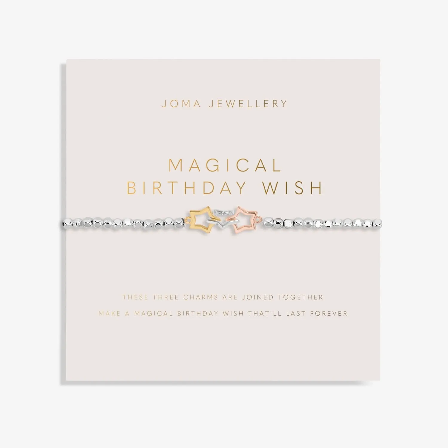 Forever Yours Magical Birthday Wish Silver Bracelet 8281