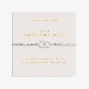 Forever Yours Make A Birthday Wish Silver Plated Bracelet 7479