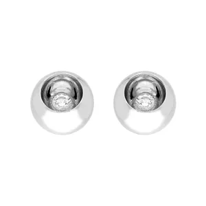 Georg Jensen 18ct White Gold Diamond Cave Stud Earrings