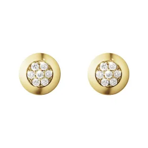 Georg Jensen Aurora 18ct Yellow Gold 0.21ct Diamond Stud Earrings