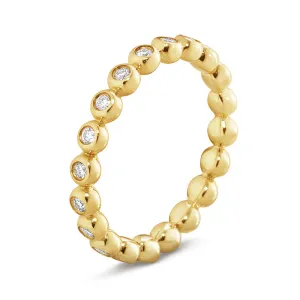 Georg Jensen Aurora 18ct Yellow Gold 0.28ct Diamond Ring