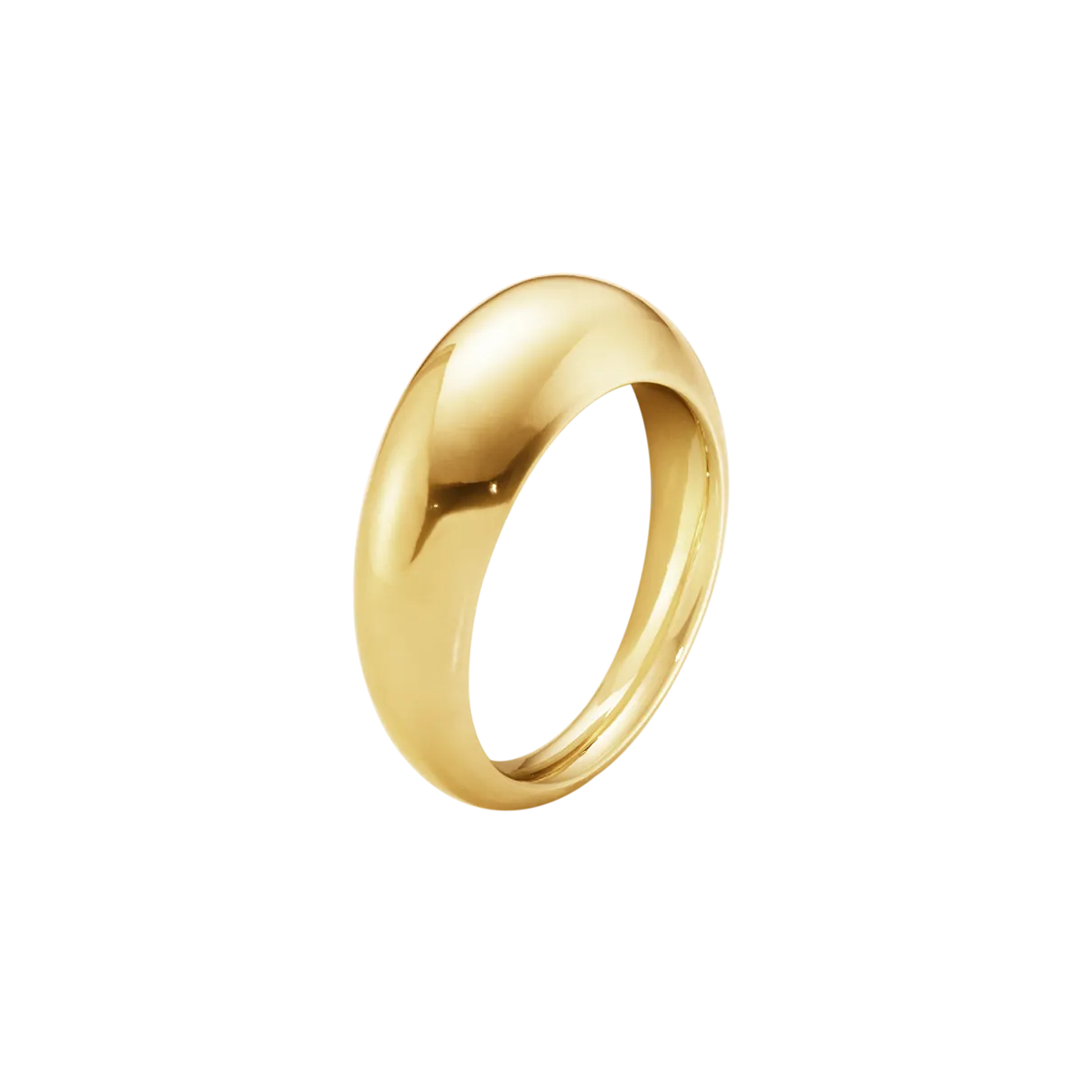 Georg Jensen Curve 18ct Yellow Gold Slim Ring