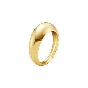 Georg Jensen Curve 18ct Yellow Gold Slim Ring