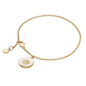 Georg Jensen Daisy 18ct Gold Plated Sterling Silver Bracelet D