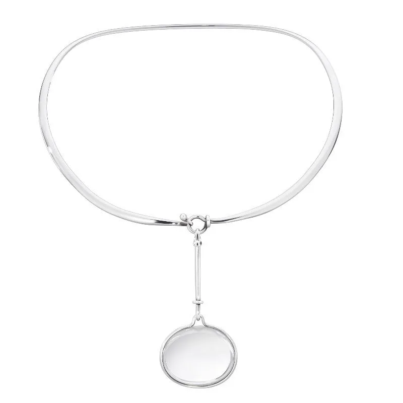 Georg Jensen Dew Drop Sterling Silver Rock Crystal Pendant