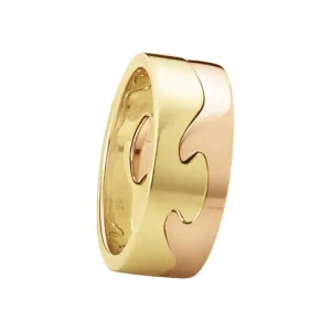 Georg Jensen Fusion 18ct Rose and Yellow Gold Two Piece Ring