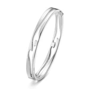Georg Jensen Fusion 18ct White Gold Bangle