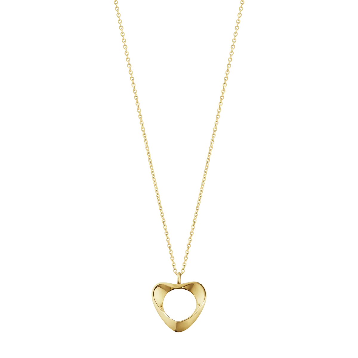 Georg Jensen Hearts of Georg Jensen 18ct Yellow Gold Small Necklace