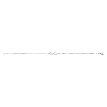 Georg Jensen Infinity Sterling Silver Diamond Bracelet