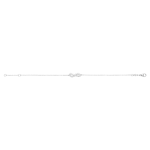 Georg Jensen Infinity Sterling Silver Diamond Bracelet