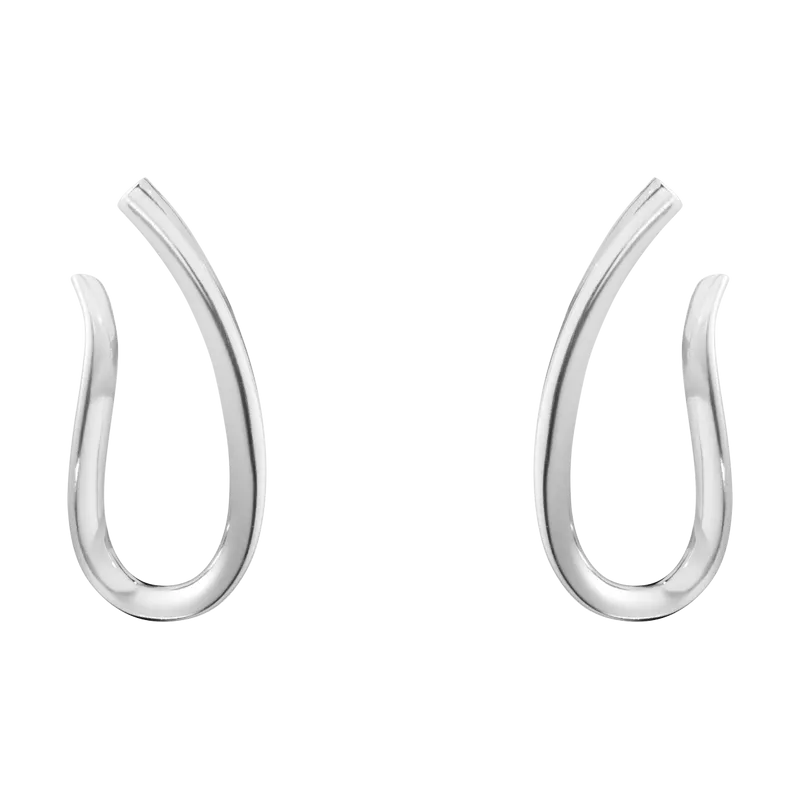 Georg Jensen Infinity Sterling Silver Hook Earrings D