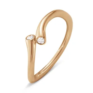 Georg Jensen Magic 18ct Rose Gold Diamond Ring D