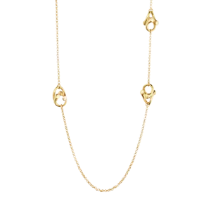 Georg Jensen Magic 18ct Yellow Gold Diamond Long Embellished Necklace