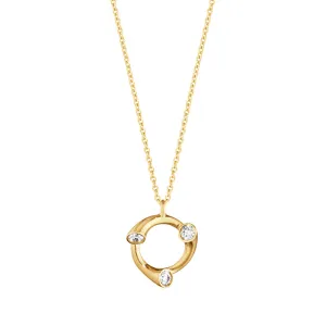 Georg Jensen Magic 18ct Yellow Gold Diamond Round Necklace
