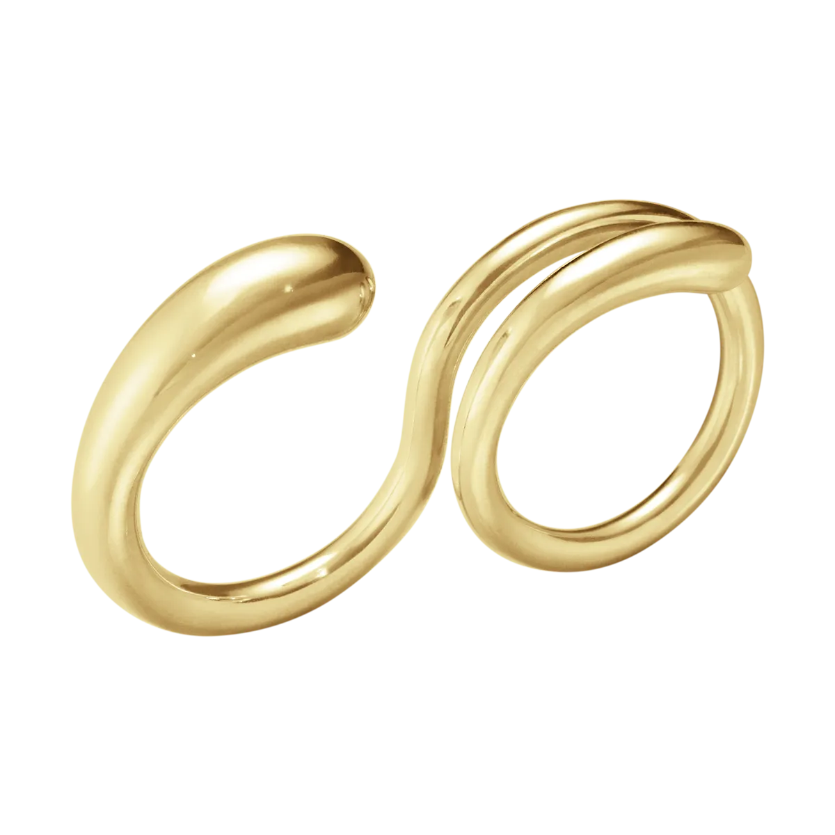 Georg Jensen Mercy 18ct Yellow Gold Double Ring