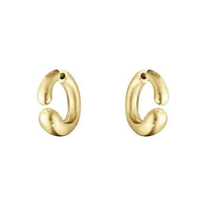 Georg Jensen Mercy 18ct Yellow Gold Open Hoop Earrings