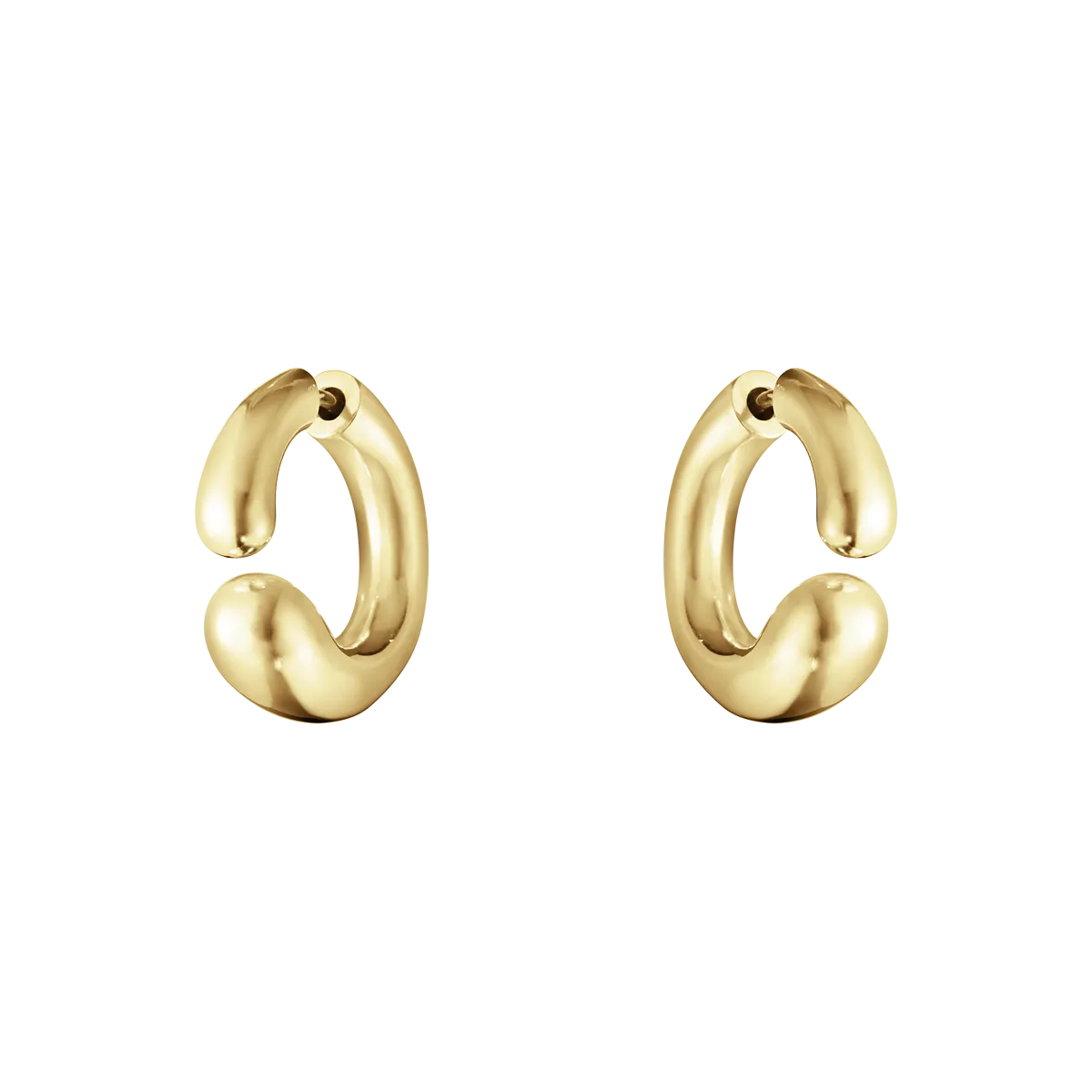Georg Jensen Mercy 18ct Yellow Gold Open Hoop Earrings