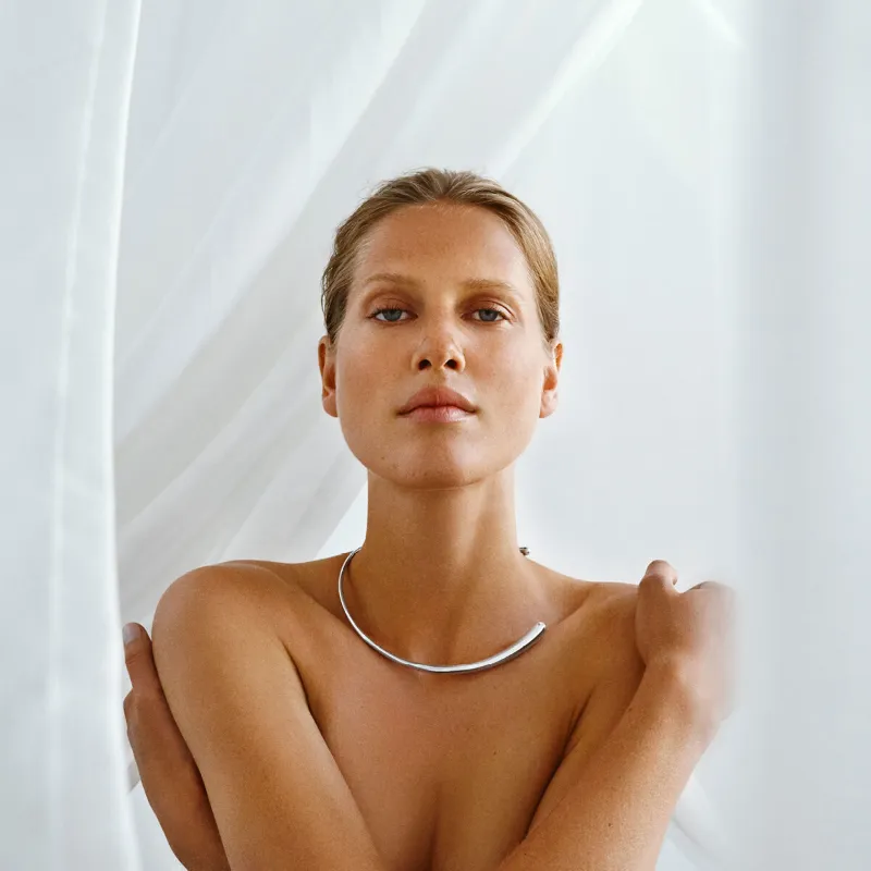 Georg Jensen Mercy Sterling Silver Neckring