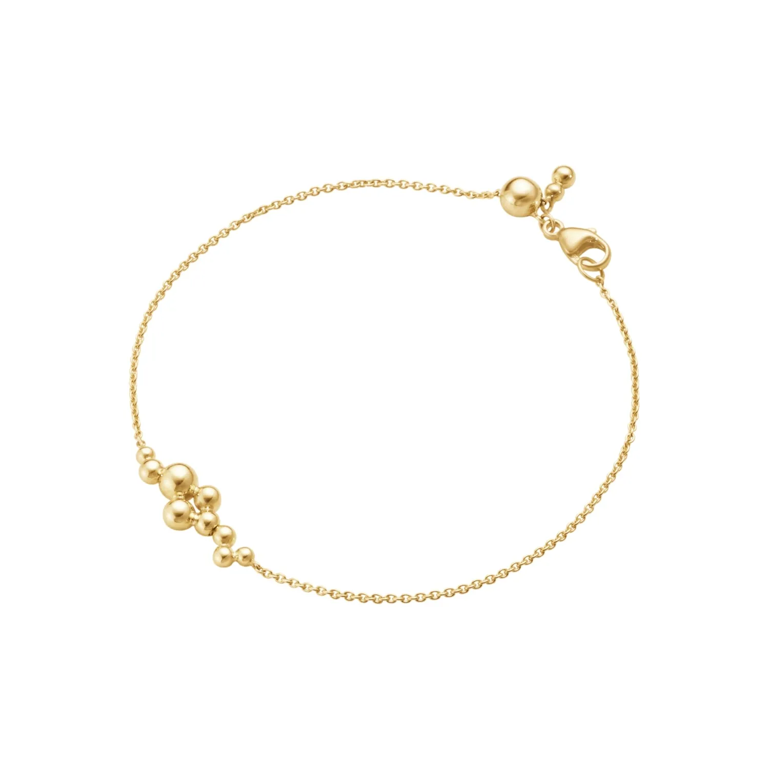 Georg Jensen Moonlight Grapes 18ct Yellow Gold Adjustable Chain Bracelet