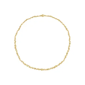 Georg Jensen Moonlight Grapes 18ct Yellow Gold Diamond Slim Necklace