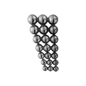 Georg Jensen Moonlight Grapes Oxidised Sterling Silver Single Earring Right