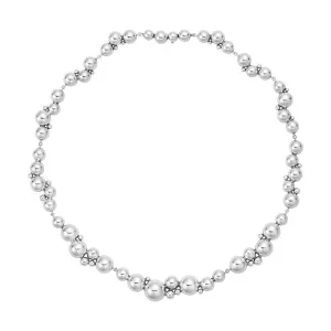 Georg Jensen Moonlight Grapes Sterling Silver Bead Necklace